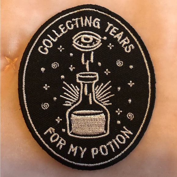 None Accessories - Potion Tears Iron On Patch